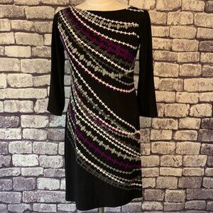 🎉🎉Host Pick🎉 Signature Black, White, Gray & Purple Dress